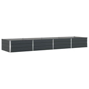 Vidaxl plantenbak antraciet 385 x 100 x 45 cm gegalvaniseerd staal - afbeelding 2