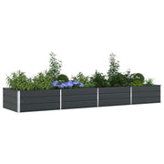 Vidaxl plantenbak antraciet 385 x 100 x 45 cm gegalvaniseerd staal - afbeelding 3