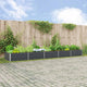 Vidaxl plantenbak antraciet 480 x 100 x 45 cm gegalvaniseerd staal