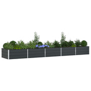 Vidaxl plantenbak antraciet 480 x 100 x 45 cm gegalvaniseerd staal - afbeelding 3