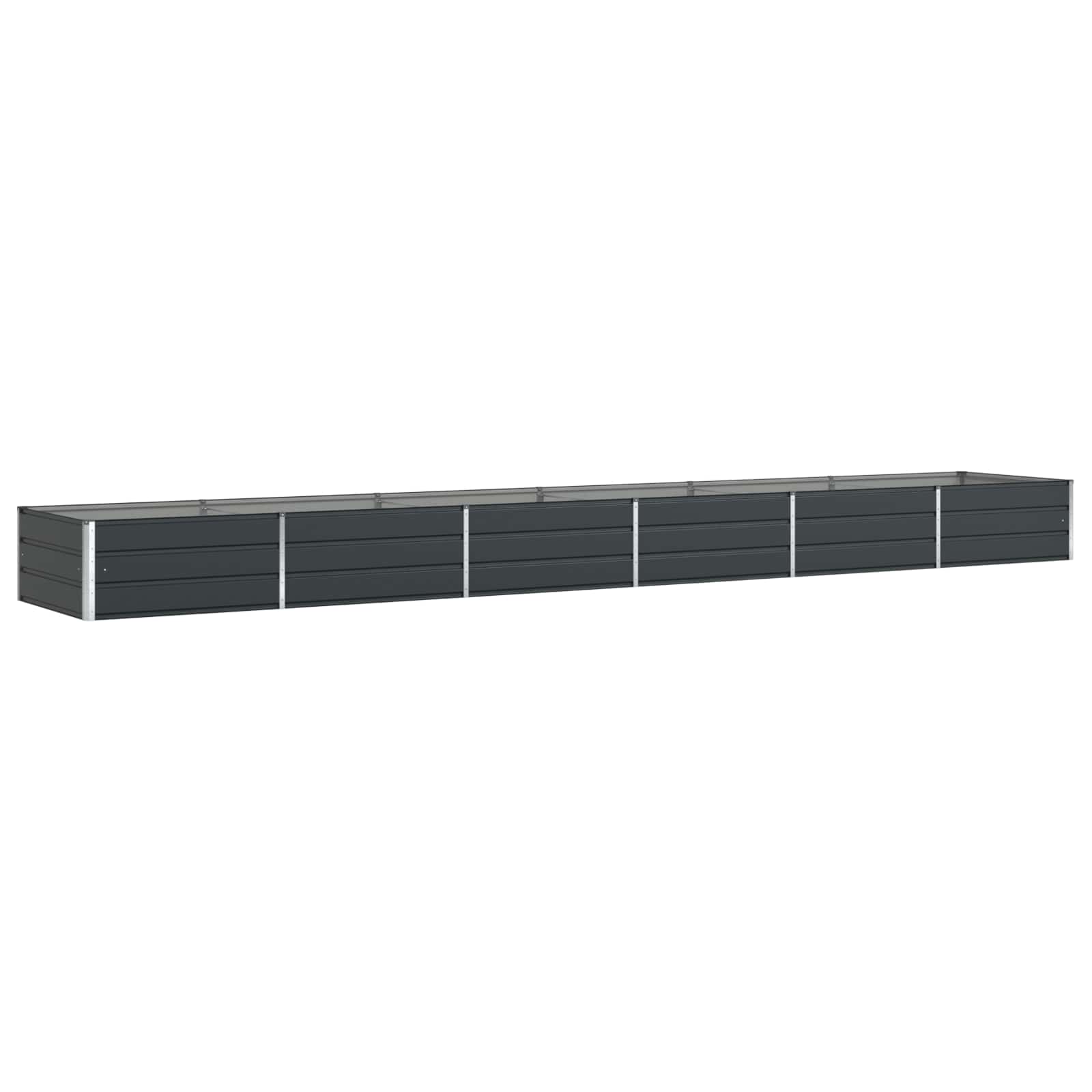 Vidaxl plantenbak antraciet 195 x 100 x 45 cm gegalvaniseerd staal
