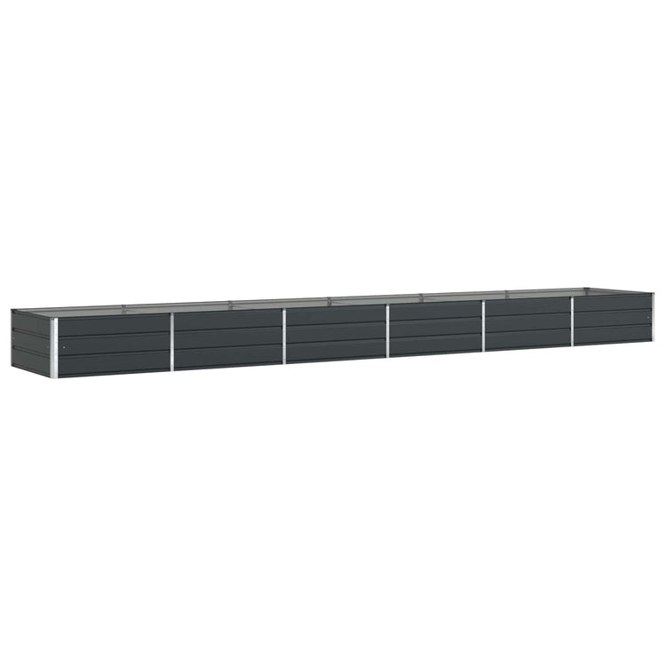 Vidaxl plantenbak antraciet 580 x 100 x 45 cm gegalvaniseerd staal