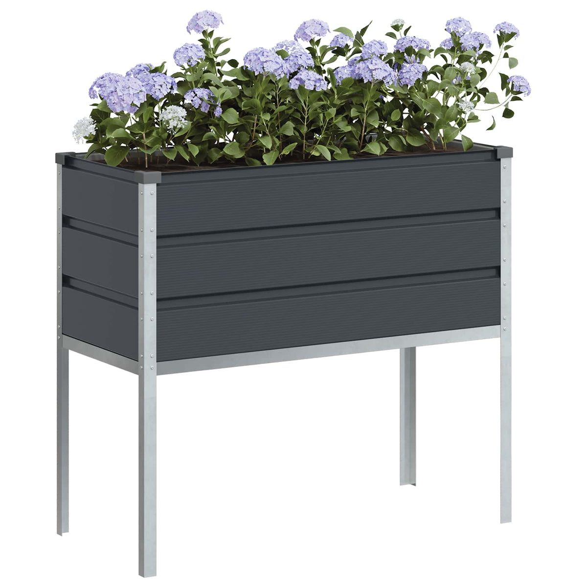 Vidaxl plantenbak antraciet 100 x 45 x 90 cm gegalvaniseerd staal