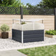 Vidaxl plantenbak antraciet 100 x 100 x 77 cm gegalvaniseerd staal
