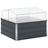 Vidaxl plantenbak antraciet 100 x 100 x 77 cm gegalvaniseerd staal