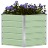 Vidaxl plantenbak pastel groen 129 x 129 x 75 cm staal