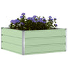 Vidaxl plantenbak pastelgroen 100 x 100 x 45 cm staal