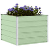Vidaxl plantenbak pastelgroen 100 x 100 x 75 cm staal