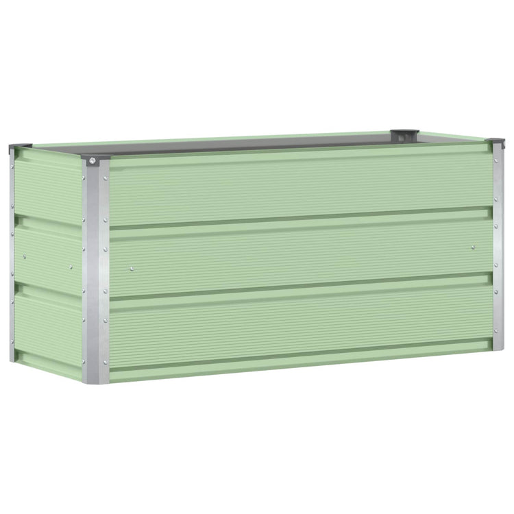 Vidaxl plantenbak groen 100 x 40 x 45 cm staal
