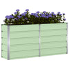 Vidaxl plantenbak groen 160 x 40 x 75 cm staal