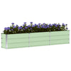 Vidaxl plantenbak groen 240 x 40 x 45 cm staal