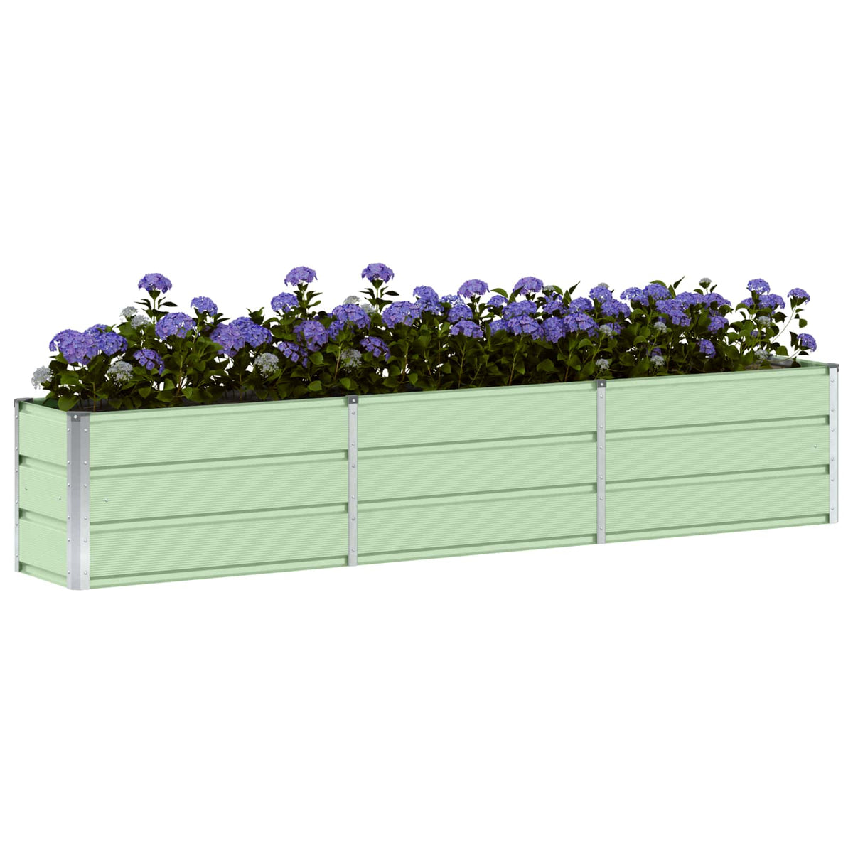 Vidaxl plantenbak groen 240 x 40 x 45 cm staal