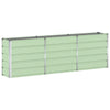 Vidaxl plantenbak groen 160 x 40 x 75 cm staal