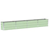 Vidaxl plantenbak groen 320 x 40 x 45 cm staal
