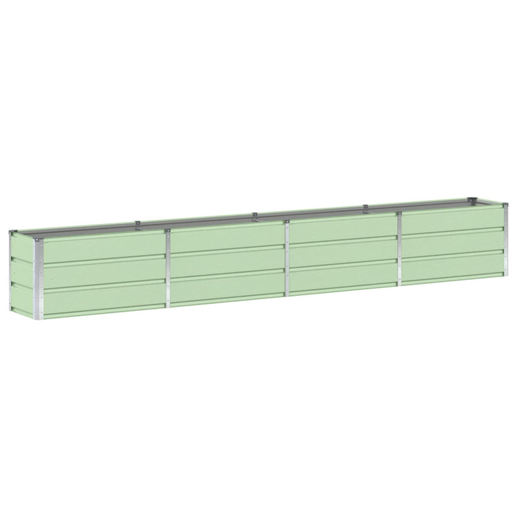 Vidaxl plantenbak groen 320 x 40 x 45 cm staal