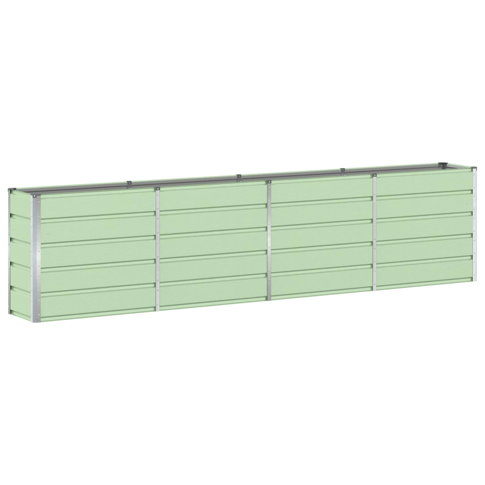 Vidaxl plantenbak groen 160 x 40 x 75 cm staal