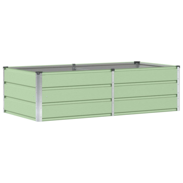 Vidaxl plantenbak groen 160 x 80 x 45 cm staal