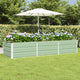 Vidaxl plantenbak groen 240 x 80 x 45 cm staal
