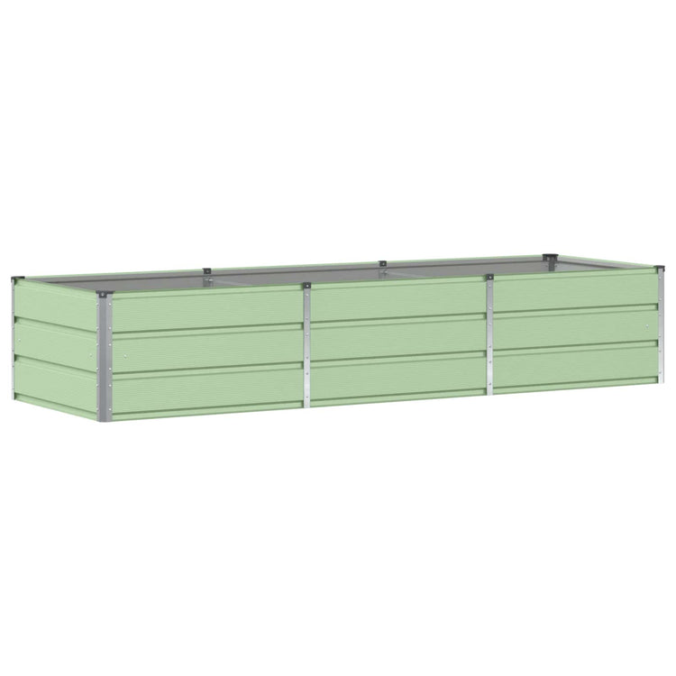 Vidaxl plantenbak groen 240 x 80 x 45 cm staal