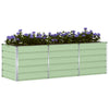 Vidaxl plantenbak groen 240 x 80 x 75 cm staal