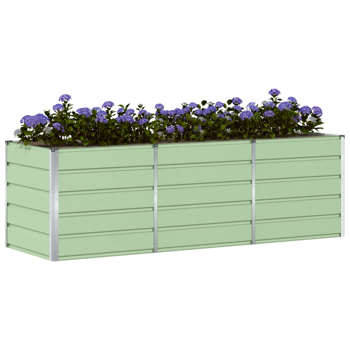 Vidaxl plantenbak groen 240 x 80 x 75 cm staal
