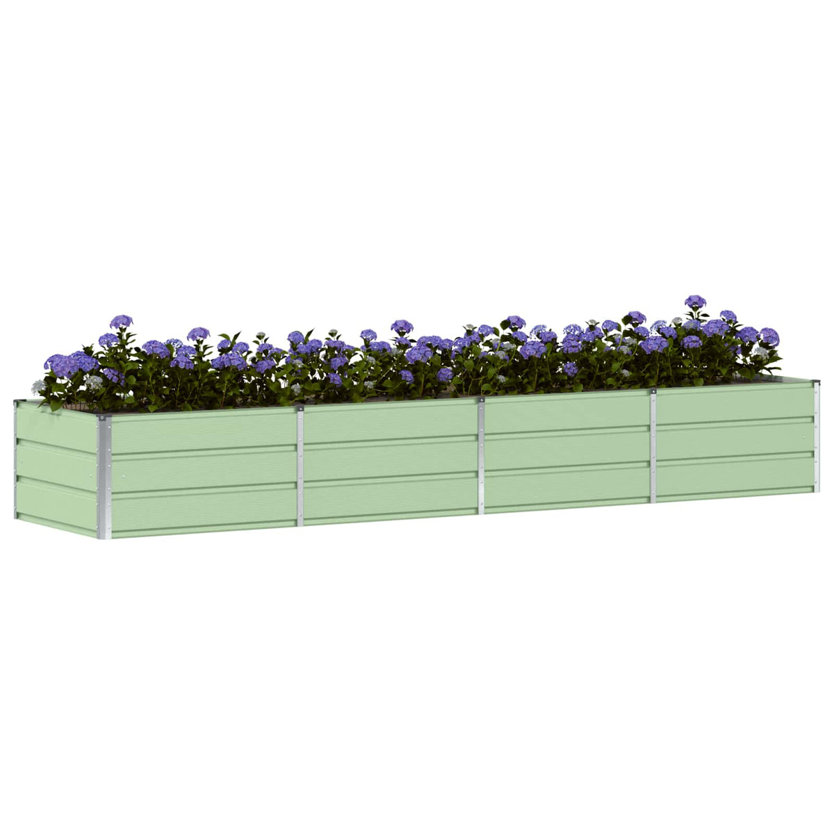 Vidaxl plantenbak groen 320 x 80 x 45 cm staal
