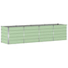 Vidaxl plantenbak groen 240 x 80 x 75 cm staal