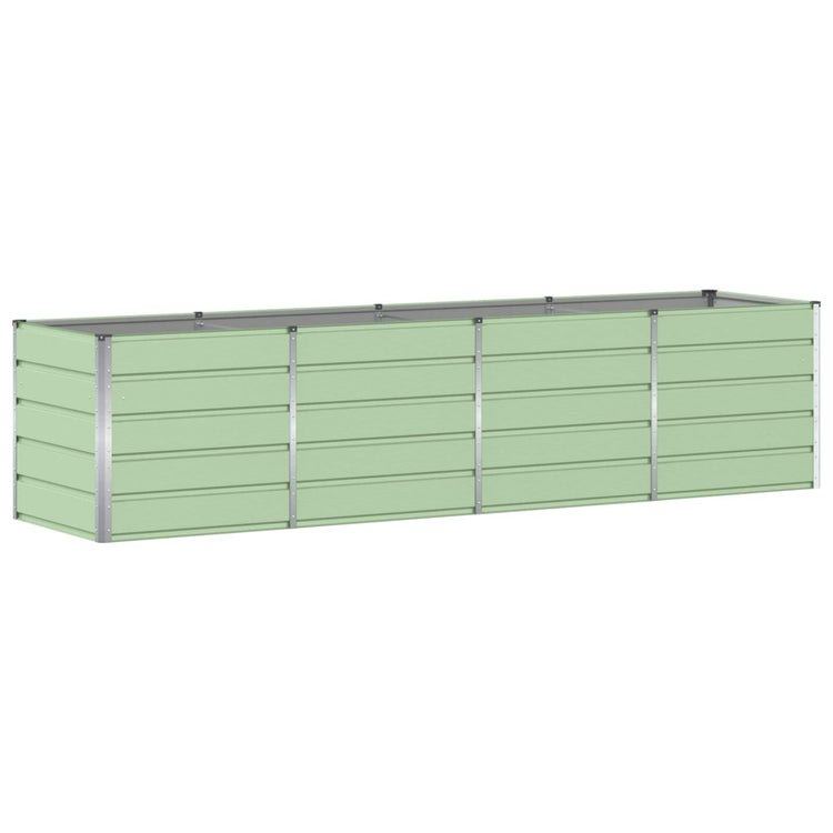 Vidaxl plantenbak groen 240 x 80 x 75 cm staal