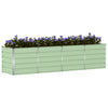 Vidaxl plantenbak groen 240 x 80 x 75 cm staal