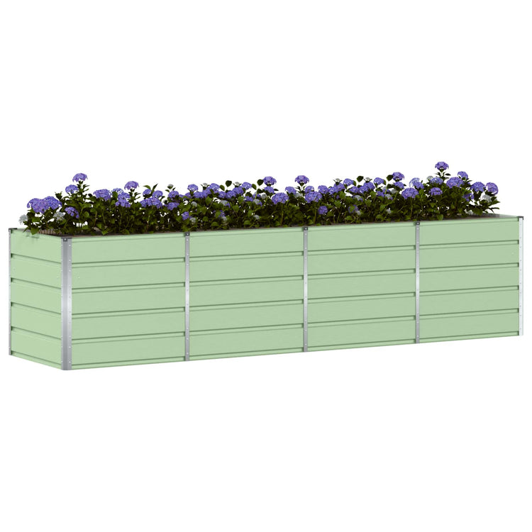Vidaxl plantenbak groen 240 x 80 x 75 cm staal