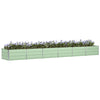 Vidaxl plantenbak groen 480 x 80 x 45 cm staal
