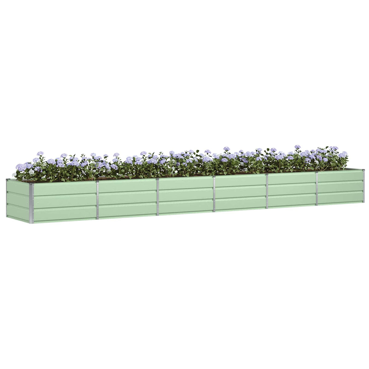 Vidaxl plantenbak groen 480 x 80 x 45 cm staal