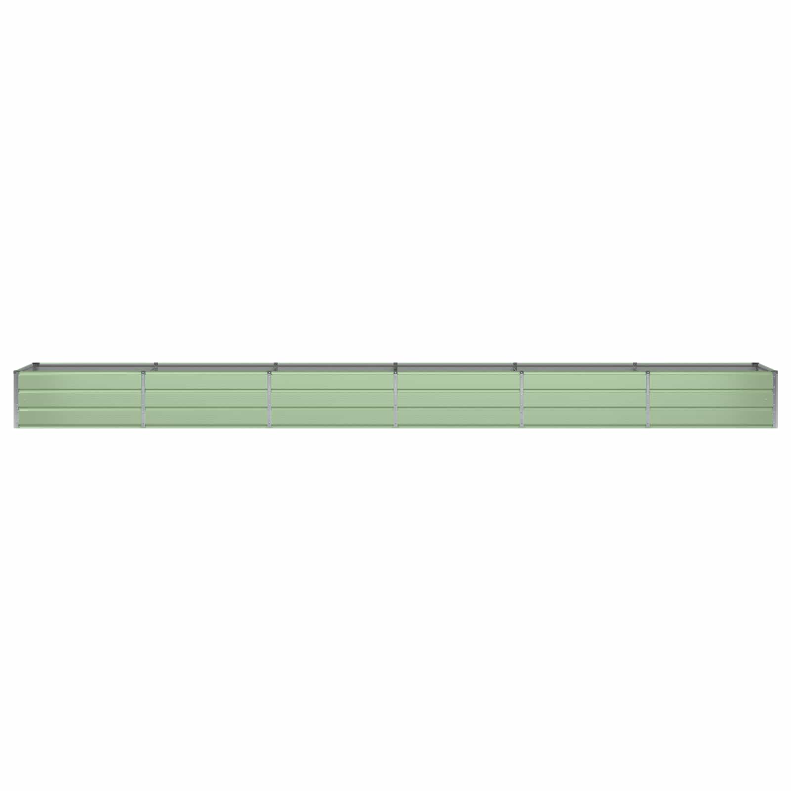 Vidaxl plantenbak groen 600 x 80 x 45 cm staal
