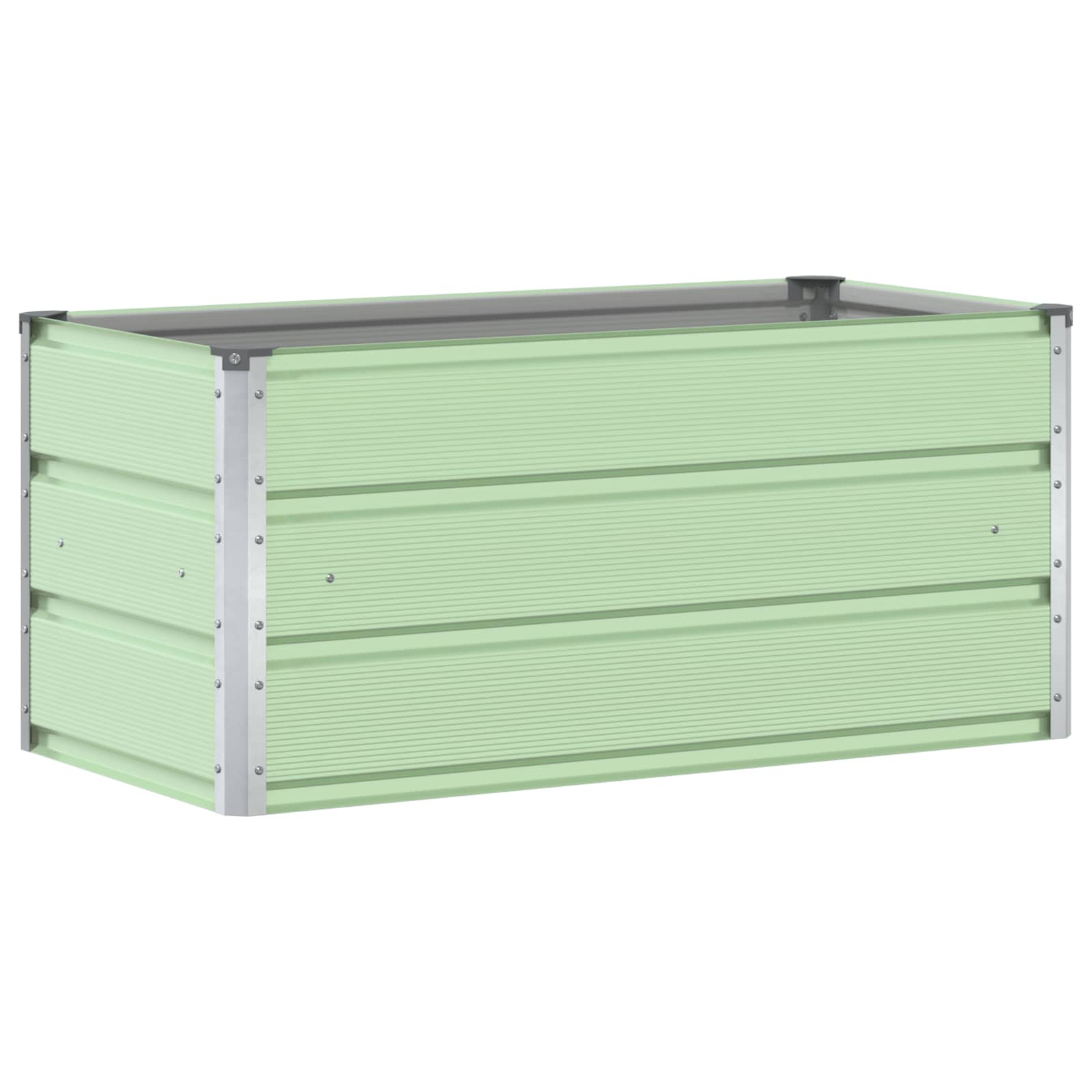 Vidaxl plantenbak pastelgroen 100 x 50 x 45 cm gegalvaniseerd staal