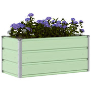 Vidaxl plantenbak pastelgroen 100 x 50 x 45 cm gegalvaniseerd staal - afbeelding 3