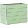 Vidaxl plantenbak pastelgroen 480 x 50 x 45 cm gegalvaniseerd staal
