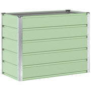 Vidaxl plantenbak pastelgroen 100 x 50 x 77 cm gegalvaniseerd staal - afbeelding 2