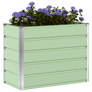 Vidaxl plantenbak pastelgroen 100 x 50 x 77 cm gegalvaniseerd staal - afbeelding 3