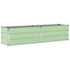 Vidaxl plantenbak pastelgroen 480 x 50 x 45 cm gegalvaniseerd staal