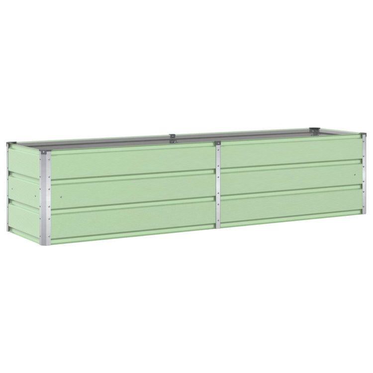 Vidaxl plantenbak pastelgroen 195 x 50 x 45 cm gegalvaniseerd staal