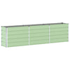 Vidaxl plantenbak pastelgroen 480 x 50 x 45 cm gegalvaniseerd staal