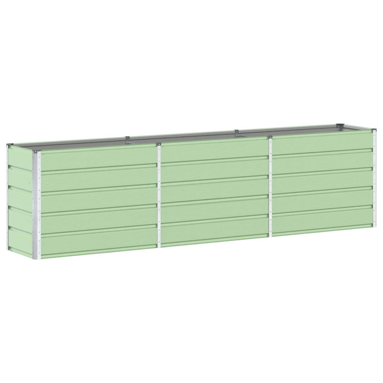 Vidaxl plantenbak pastelgroen 290 x 50 x 75 cm gegalvaniseerd staal
