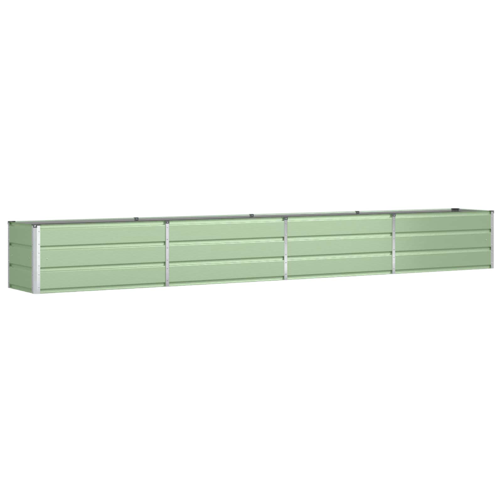 Vidaxl plantenbak pastelgroen 480 x 50 x 45 cm gegalvaniseerd staal