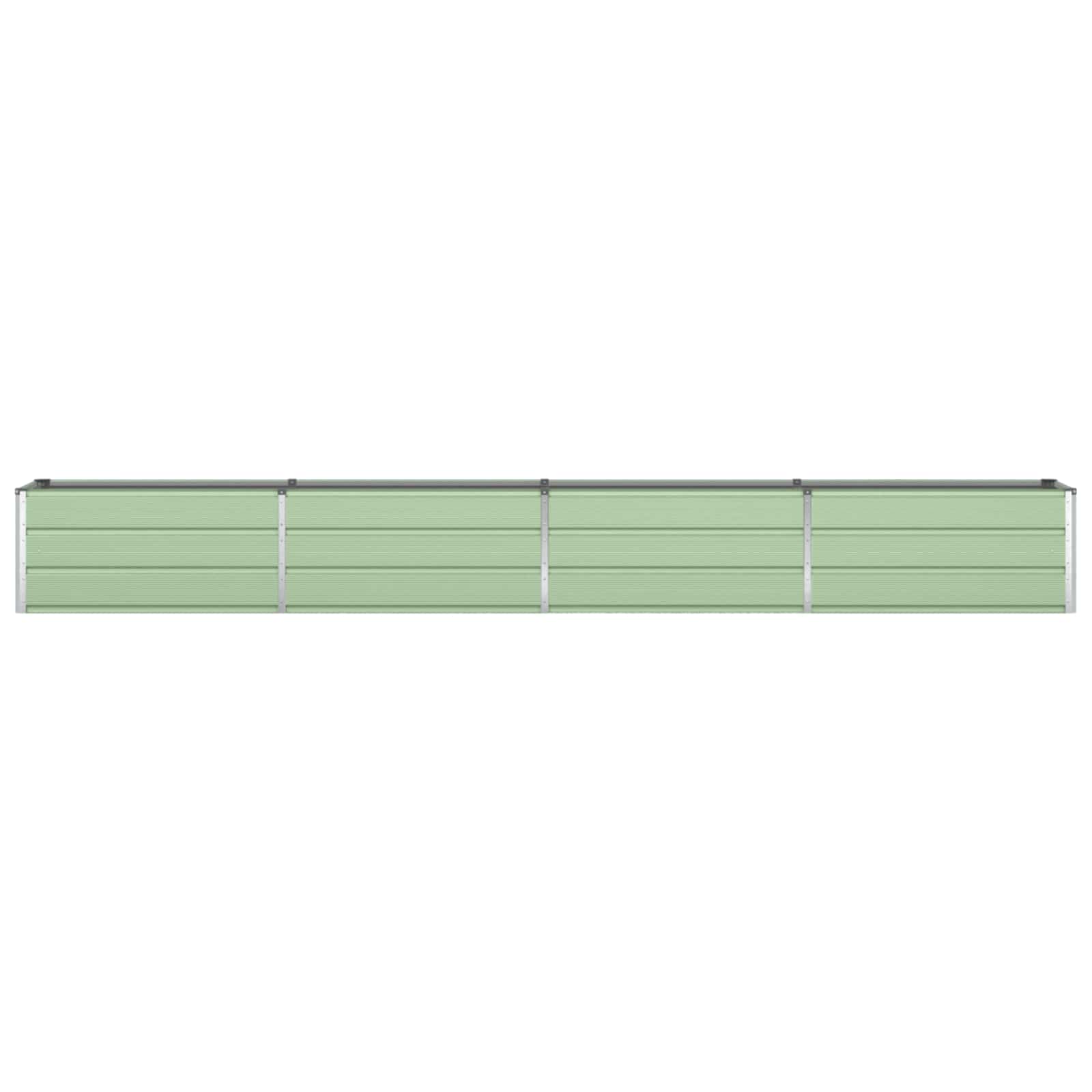 Vidaxl plantenbak pastelgroen 480 x 50 x 45 cm gegalvaniseerd staal