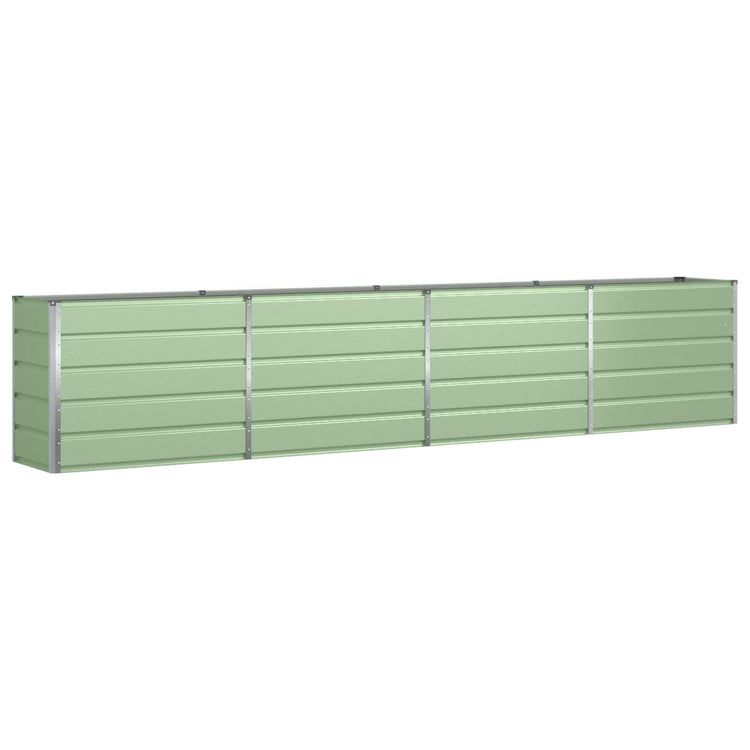 Vidaxl plantenbak pastelgroen 385 x 50 x 77 cm gegalvaniseerd staal