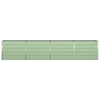 Vidaxl plantenbak pastelgroen 480 x 50 x 45 cm gegalvaniseerd staal