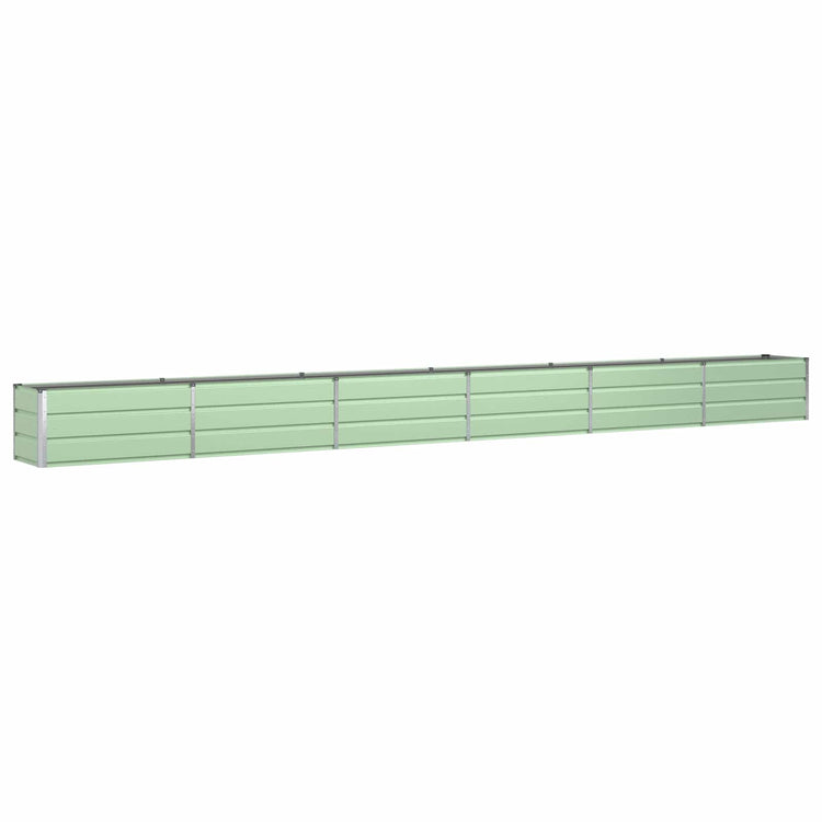 Vidaxl plantenbak pastelgroen 580 x 50 x 45 cm gegalvaniseerd staal