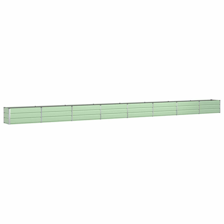 Vidaxl plantenbak pastelgroen 770 x 50 x 45 cm gegalvaniseerd staal