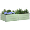 Vidaxl plantenbak pastelgroen 195 x 100 x 45 cm gegalvaniseerd staal