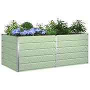 Vidaxl plantenbak pastelgroen 195 x 100 x 45 cm gegalvaniseerd staal - afbeelding 3